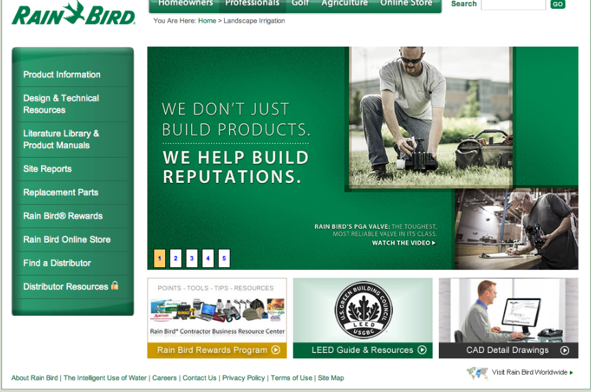 Quality Irrigation Featured on Rain Bird Website