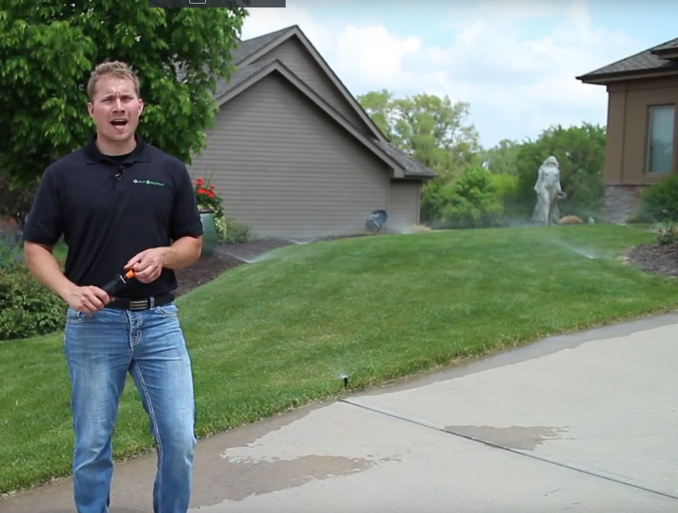 Inefficient Sprinkler Heads Water More Air than Grass, Wasting Money as Well as Water!